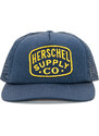 Kšiltovka Herschel Supply Whaler Patch Polyester Peacoat Snapback 1109-0713