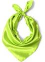Coxes O Čtvercový šátek na krk světle zelený 57cm * 57cm "LETUŠKA" 1E1-2643