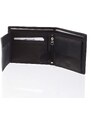 Praktická pánská volná černá peněženka - Diviley Unibertsoa černá