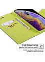 Pouzdro / kryt pro iPhone XS MAX - Mercury, Fancy Diary Navy/Lime