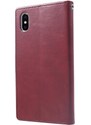 Pouzdro / kryt pro iPhone XS MAX - Mercury, Bluemoon Diary Wine