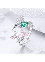 Royal Fashion prsten Kolibřík v královské zahradě BSR016
