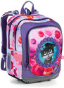 Školní batoh Topgal ENDY s kočičkami, růžovo-fialový