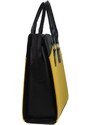 ELOAS Elegantní dámská kabelka pro notebook do 15.6 palce hořčicově žlutá