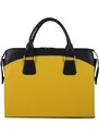 ELOAS Elegantní dámská kabelka pro notebook do 15.6 palce hořčicově žlutá