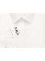Pánská luxusní košile AMJ smetanová JDA016SKL, dlouhý rukáv, zdobený límec