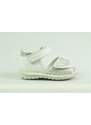 Primigi 13619 dívčí baby sandálky bílo - stříbrné