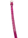 MagBag Kožený pásek fialovo-růžový
