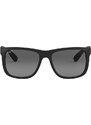 Sluneční brýle Ray-Ban JUSTIN pánské, černá barva, 0RB4165