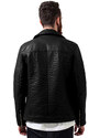 Bunda jarně/podzimní - Leather lmitation Biker - URBAN CLASSICS - TB1440-black