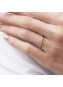 Snubní prsten z růžového zlata s diamantem KLENOTA X0898114L18