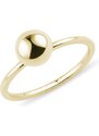 Zlatý prsten s kuličkou KLENOTA K0576023