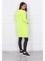 Kesi Šaty s kapucí a kapucí žluté neonové barvy