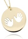 Zlatnictví U Kostela Zlatý náhrdelník otisk rukou