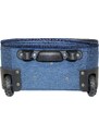 BORDERLINE Sada 5 super lehkých 2 kolových kufrů - JB 10091 twill modrý
