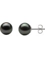 BM Jewellery Náušnice keramické černá perla velká ⌀ 0,8 cm S698070
