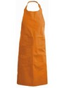 Číšnická zástěra s laclem a kapsou Kariban 100% bavlna - barva oranžová, velikost UX