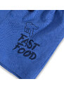 Kojenecké bavlněné šortky KNOT SO BAD FAST FOOD modré