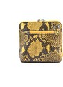 Dámská / dívčí malá kožená kabelka se vzorem hadí kůže Arteddy -žlutá