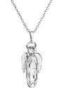 SkloBižuterie-F Náhrdelník Anděl dlouhý s kameny Swarovski Crystal