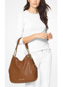 Michael Kors Lillie Chain Leather Hobo Luggae Gold