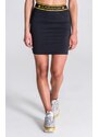 Gianni Kavanagh Black Skirt With GK Black And Gold Elastic