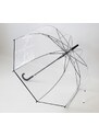 Oliviero Monti Průhledný deštník čirý s lemem