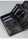 Rovicky Hladká kožená peněženka Rina černá
