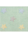 Lorena Canals koberce Přírodní koberec, ručně tkaný Tricolor Stars Soft Mint - 120x160 cm