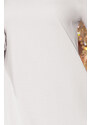 numoco Pohodlné plisované šedé dámské šaty model 7657677