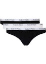 Calvin Klein 3 PACK - dámská tanga QD3587E-WZB L