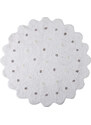 Lorena Canals koberce Přírodní koberec, ručně tkaný Little Biscuit White - 140x140 kytka cm