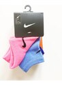 Nike Nike Multicolor dětské sportovní ponožky 3 páry - 26-30.5 / Vícebarevná / Nike / Dívčí