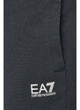 Kalhoty EA7 Emporio Armani pánské, tmavomodrá barva, hladké