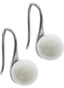 BM Jewellery Náušnice keramické s bílou perlou S828080