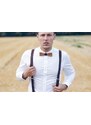 Kožené šle Dolor Suspenders BeWooden s dřevěnými detaily