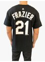 Majestic Majestic Frazier Sox stylové černé triko s krátkým rukávem a motivem - L / Černá / Majestic