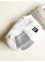 Wilson Wilson Ultra No Show sportovní funkční nízké ponožky s logem 3 páry - 38-46 / Bílá / Wilson
