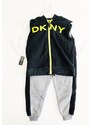 DKNY DKNY Sport chlapecká tepláková vesta, tepláky a triko s krátkým rukávem souprava 3 ks - Dítě 5 let / Černá / DKNY / Chlapecké