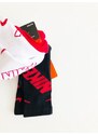 Nike Nike Soft Dry Multicolor dětské sportovní ponožky s nápisem 3 páry - 34-38 / Červená / Nike / Unisex