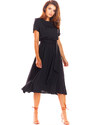 Elegantní šaty Awama A296 černé