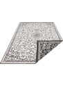 NORTHRUGS - Hanse Home koberce Kusový koberec Twin Supreme 103864 Leyte Black/Cream – na ven i na doma - 160x230 cm
