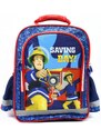 Setino Školní anatomický batoh Požárník Sam - Hasič Sam - Fireman Sam, 37 x 29 x 13 cm