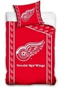 TipTrade (CZ) Hokejové ložní povlečení NHL Detroit Red Wings - 100% bavlna - 70x90 cm + 140x200 cm