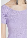 Koton Women's Purple T-Shirt