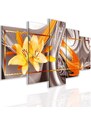 Malvis Abstraktní obraz lilie Orange
