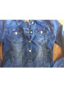 GOURD Jeans Dámská modrá riflová džínová bunda s elastanem A891