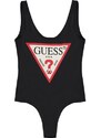 Dámské body Guess Logo Bodysuit Černé