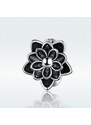 Royal Fashion přívěsek Spacer Černý lotosový květ SCC1196