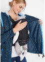 bonprix Těhotenská flísová bunda Modrá